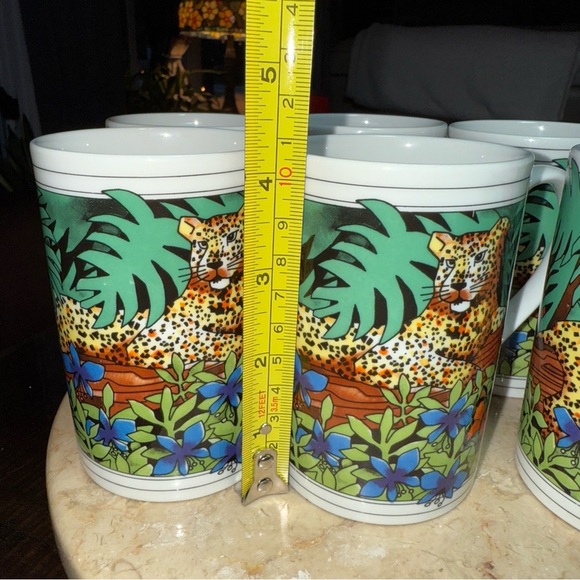 6 Dunoon Of Scotland Mugs Cheetahs~Kenya By Ruth Boden African Animal Stoneware* - Picture 12 of 16
